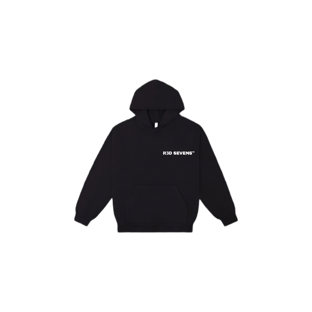LOGO HOODIE-PURE BLACK