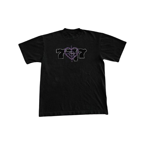 777 Cross Hair T-Shirt (Rhinestone)