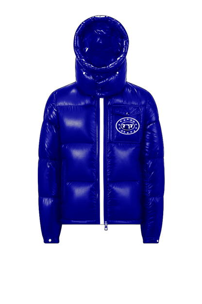 BLUE JACKET POCKET LOGO