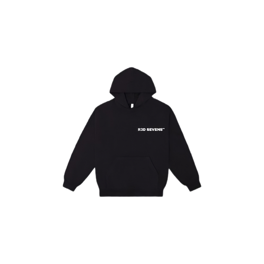 LOGO HOODIE-PURE BLACK