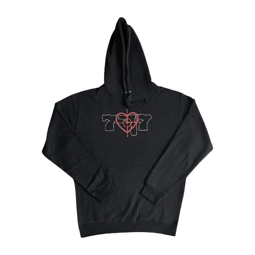 777 Cross Hair Hoodie (Rhinestone)