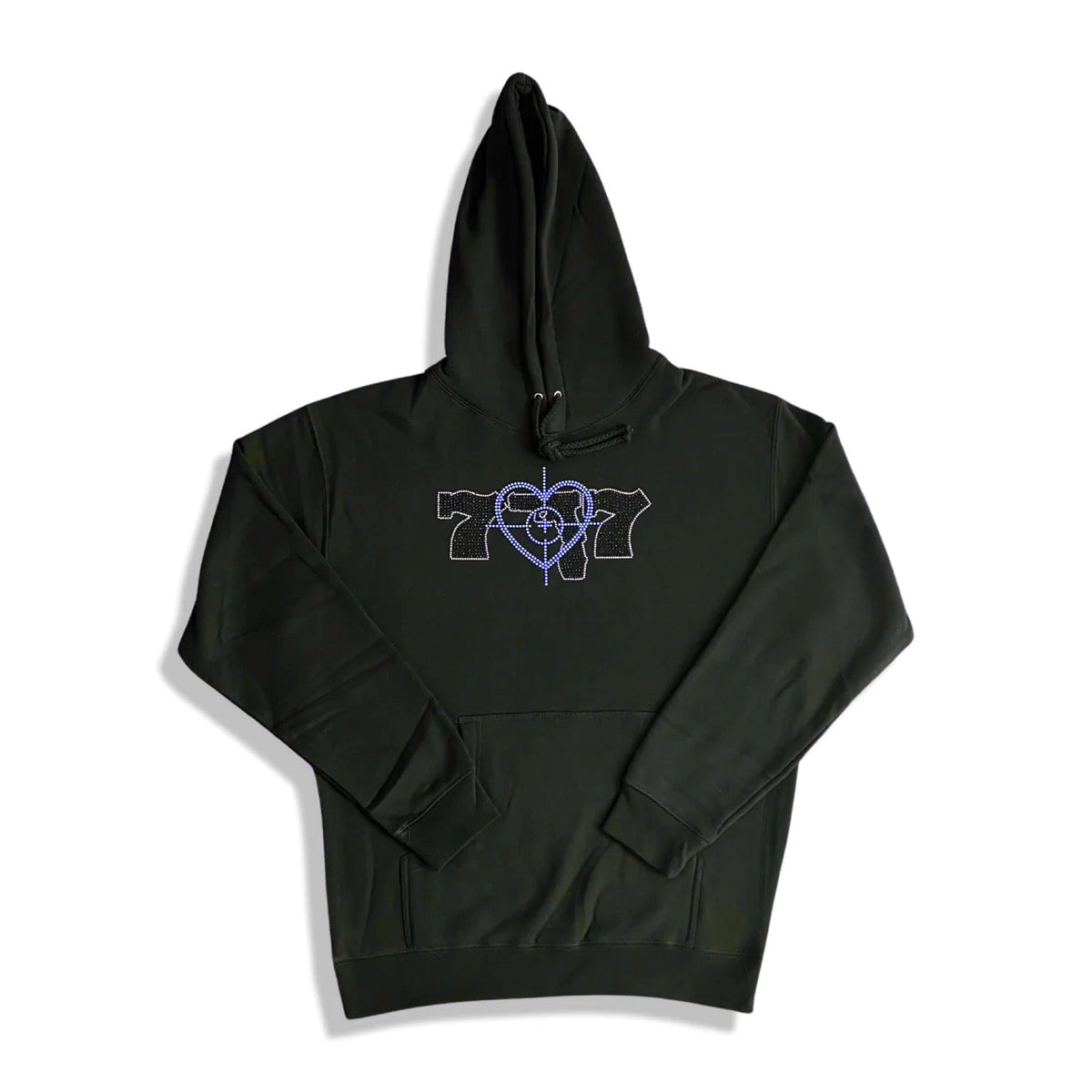 777 Cross Hair Hoodie (Rhinestone)